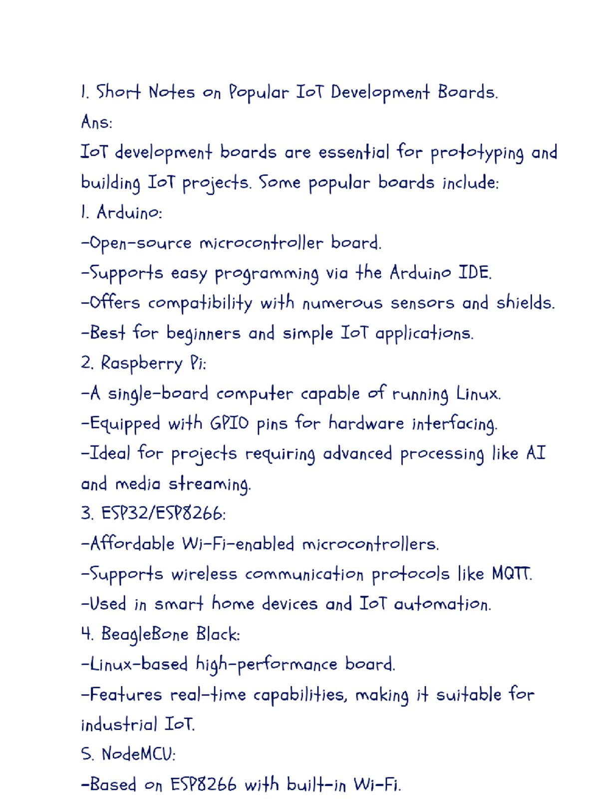 1 30 Uc Job Zu Do Do I Short Notes On Popular Iot Development
