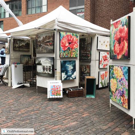 10 Art Show Display Ideas To Show Paintings Prints In A Craft Booth