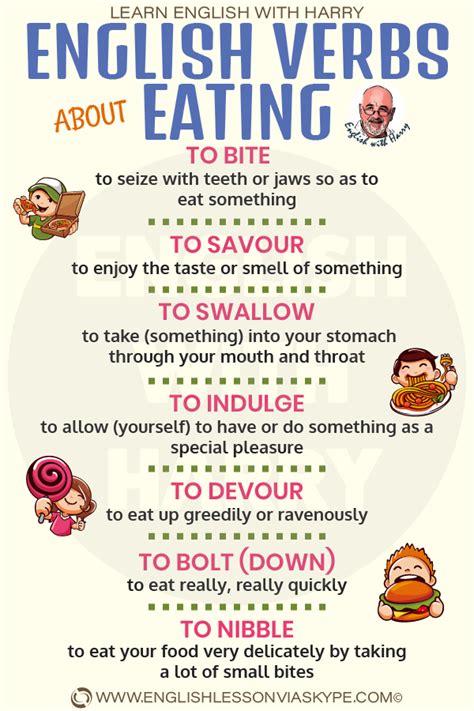 10 English Verbs Related To Eating Learn English With Harry