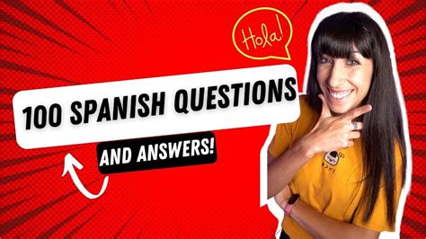 100 Common Spanish Questions And Answers Youtube