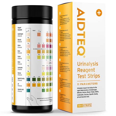 100 X Aidteq 11 In 1 Urinalysis Test Strips 11 Parameter Urine Test
