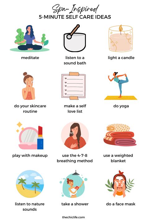 101 5 Minute Self Care Ideas To Help You Feel Better Fast The Chic Life