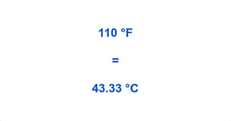 5 Ways 110 Fahrenheit