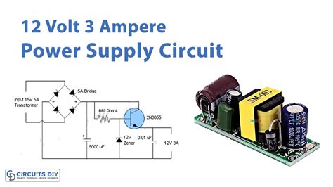 12Vdc Power Supply Circuit Diagram