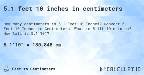142 Feet 10 Inches In Centimeters Calculatio