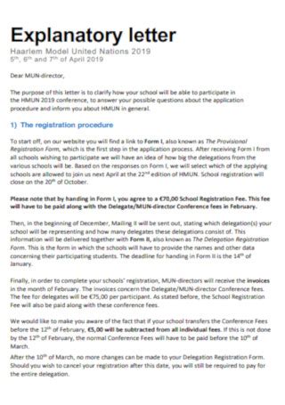 17 Sample Explanatory Letters In Pdf Ms Word