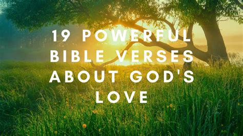 19 Powerful Bible Verses About God S Love Youtube