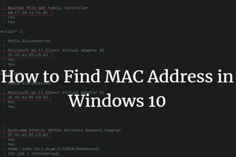 2 Simple Ways To Find Mac Address In Windows 10 Minitool Partition Wizard