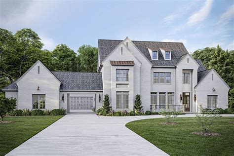 2 Story 5 Bedroom Exclusive Transitional House With Porte Cochere And