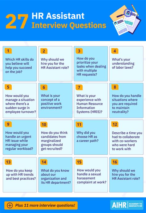 20 Hr Assistant Interview Questions Aihr