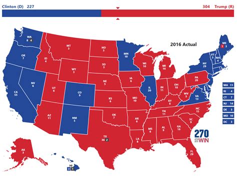 2012 And 2016 Presidential Election Results By State And County