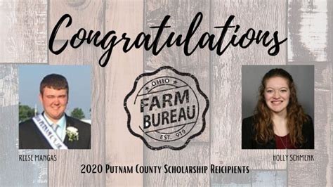 2020 Scholarships Ohio Farm Bureau