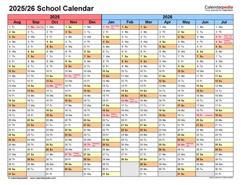 2025 2026 School Calendar