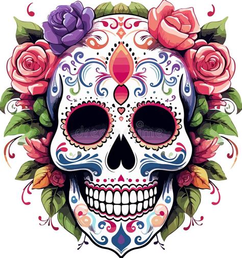 212 Best Dia De Los Muertos Sugar Skulls Images On Pinterest Sugar