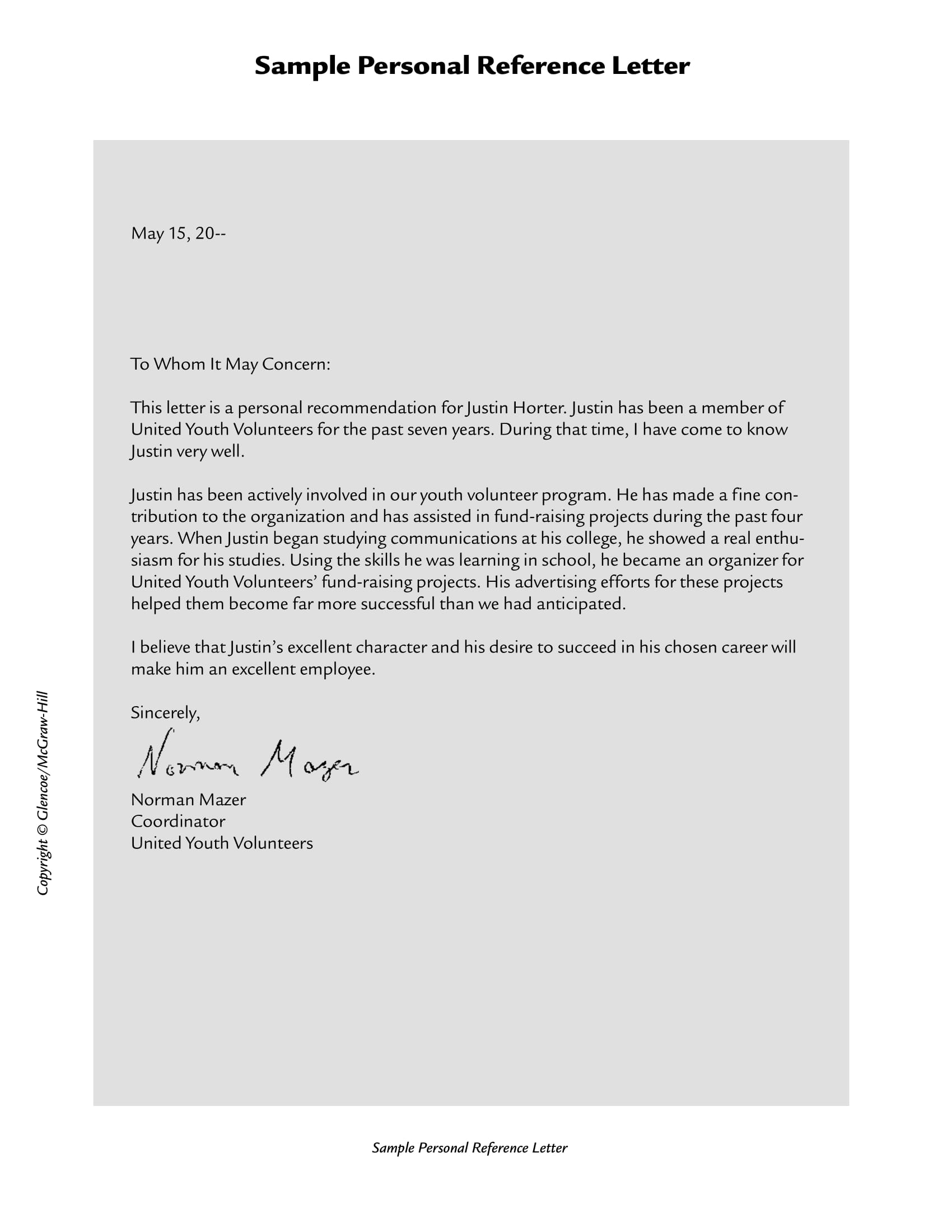 25 Sample Personal Recommendation Letters Tips Examples