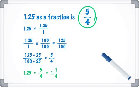 Convert 25 to Fraction