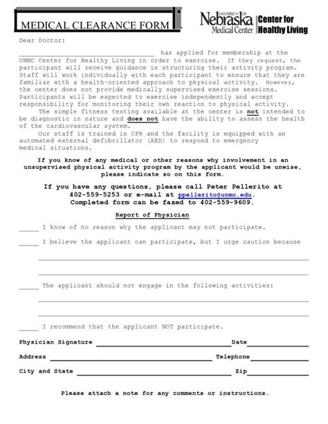 30 Editable Medical Clearance Forms Letters Printable Vrogue Co
