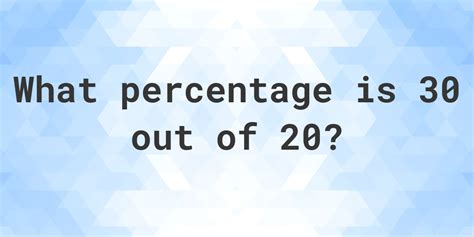 5 Ways To Calculate 30 Percent Of 20