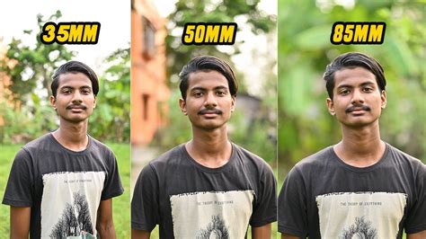 35Mm Vs 50Mm Vs 85Mm Lens Comparison For Portrait Photography Youtube