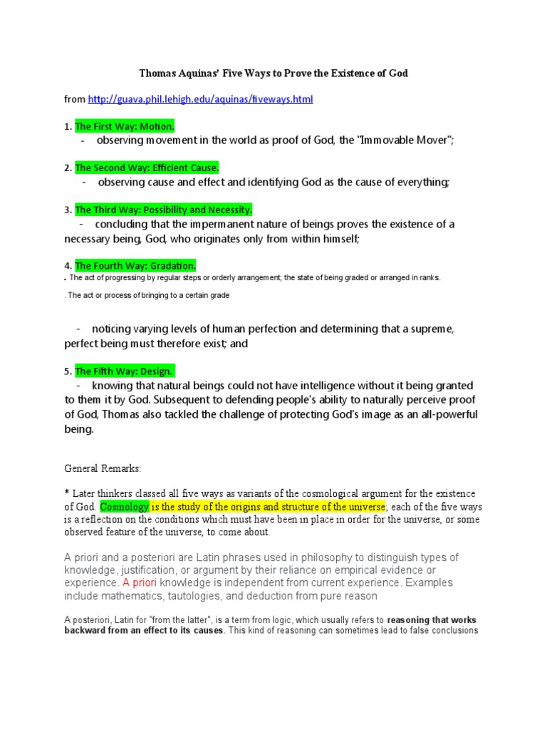 38 Thomas Aquinas And The Five Ways Youtube