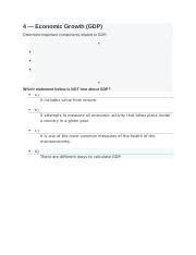 4 Economic Growth Docx 4 Economic Growth Gdp Determine Important