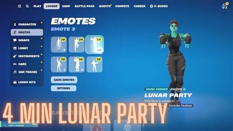 4 Min Lunar Party Emote Youtube