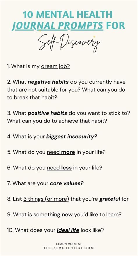 40 Journal Prompts For Mental Health Artofit