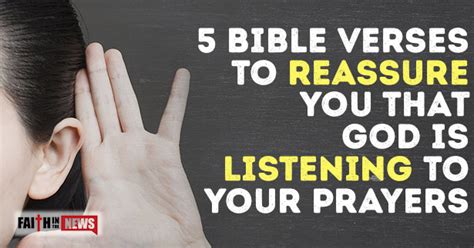 5 Bible Verses To Reassure You That God Is Listening To Your Prayers