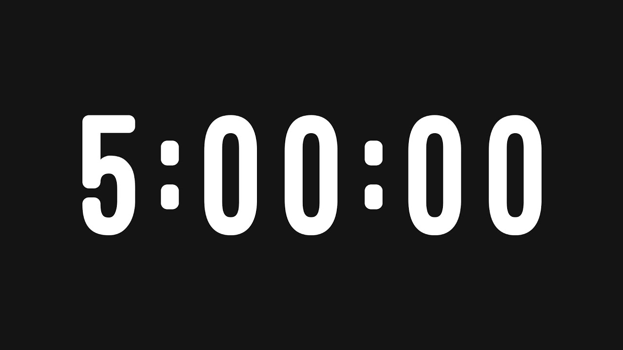 5 Hour Timer Youtube
