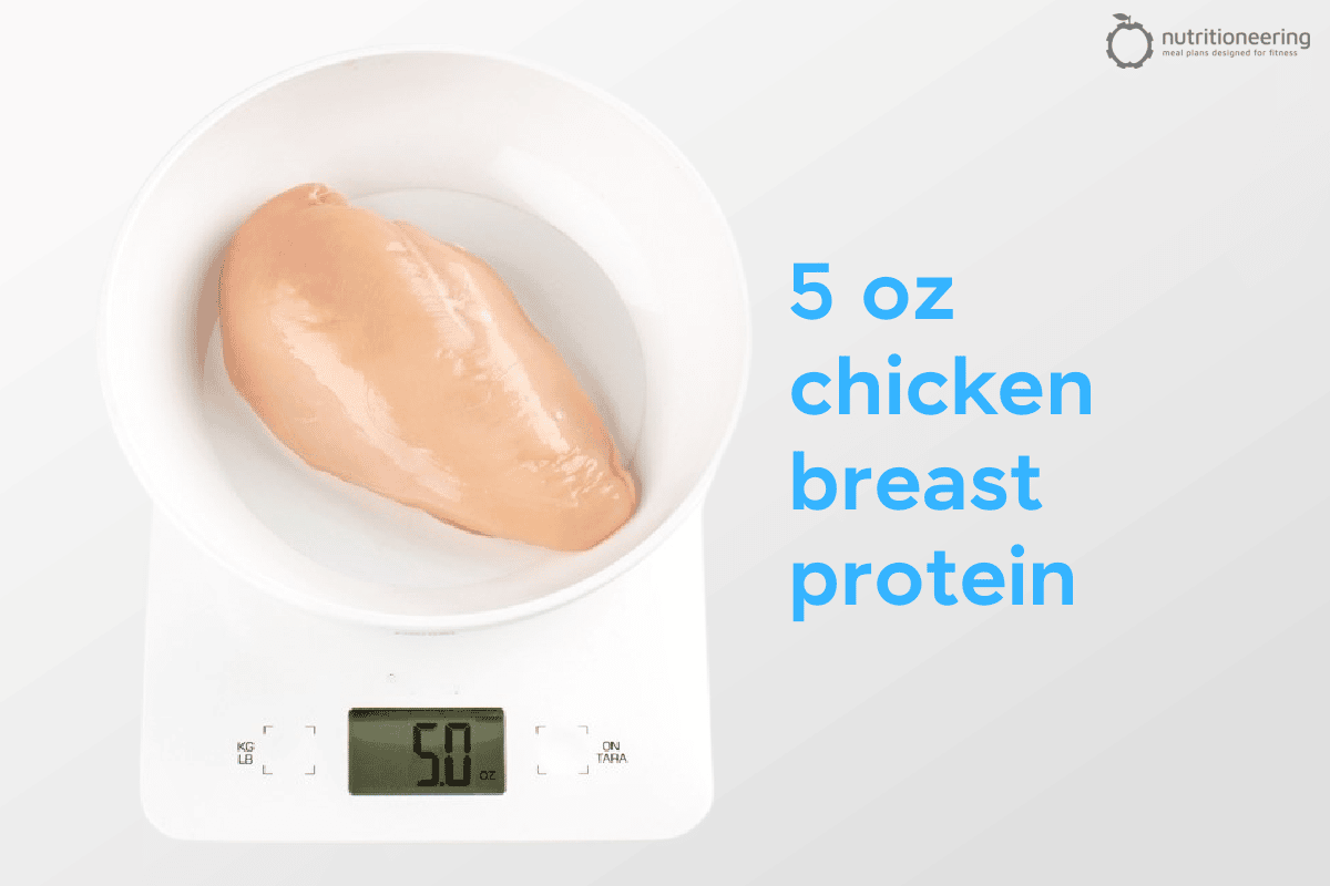 5 Oz Chicken Breast Protein Calories Nutritioneering