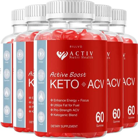 5 Pack Activ Boost Keto Acv Gummies Advanced Formula Active Boost