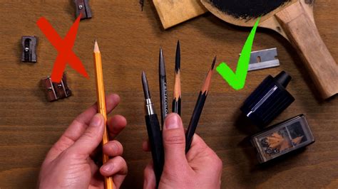 5 Pencil Sharpening Techniques For Pros Youtube