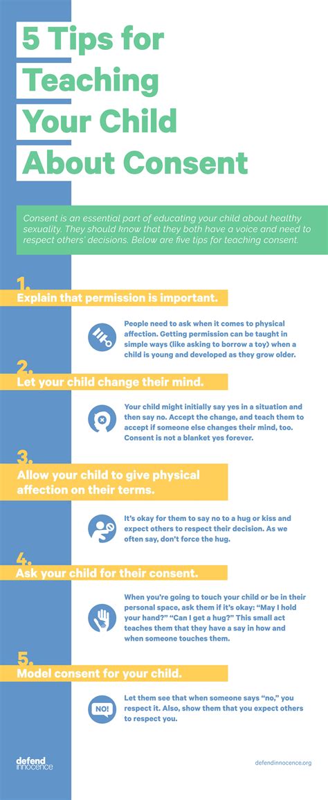 5 Tips For Teaching Your Kid Consent Free Pdf Defend Innocence