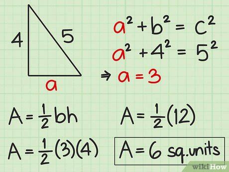 5 Ways To Calculate The Area Of A Triangle Wikihow