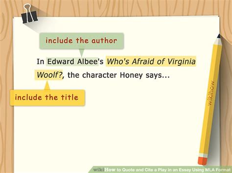 5 Ways To Quote And Cite A Play In An Essay Using Mla Format