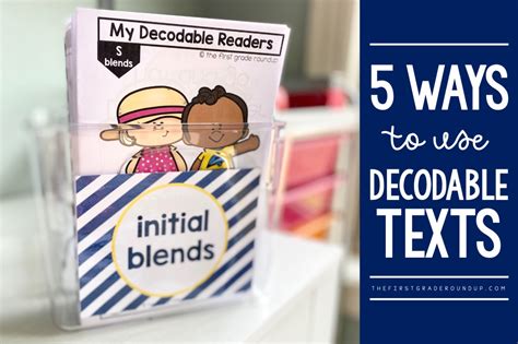 5 Ways To Use Decodable Texts In The Classroom The First Grade Roundup