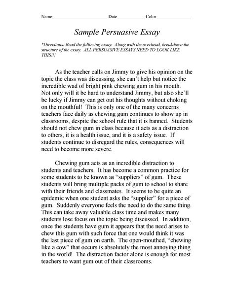 50 Free Persuasive Essay Examples Best Topics Templatelab