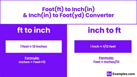 50 Inches to Feet Converter
