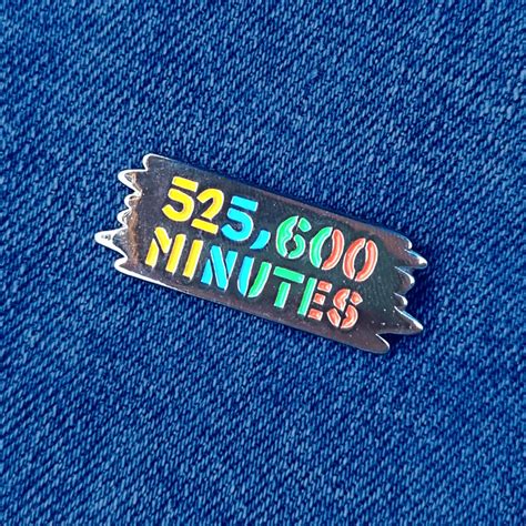 525 600 Minutes Rent Pin Musical Theatre Pins