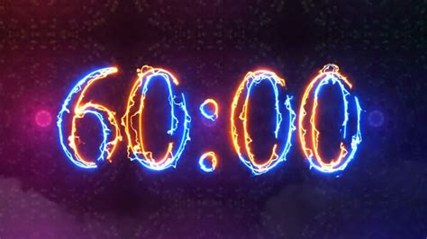 60 Minute Timer 3600 Seconds Countdown Clean And Simple Electric