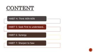 7 Habit Habit 4 5 6 7 Ppt