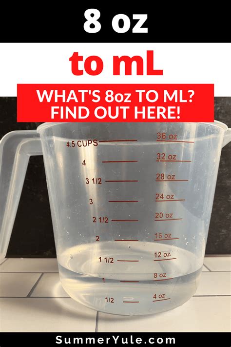 8 Oz To Ml Convert 8 Ounces To Ml Summer Yule Nutrition And Recipes