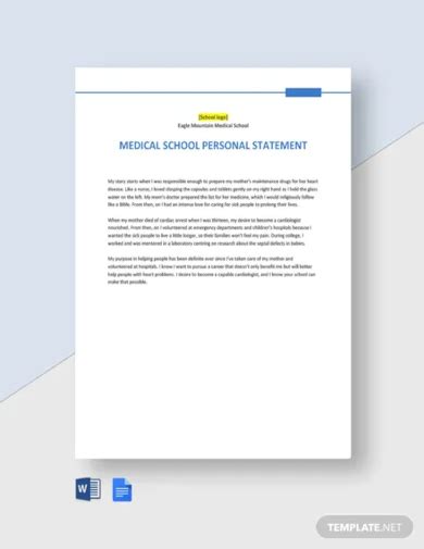 9 Medical School Personal Statement Examples To Download