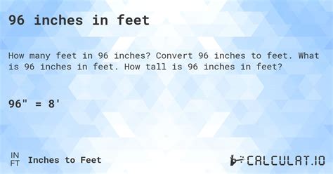 5 Ways to 96 Inches