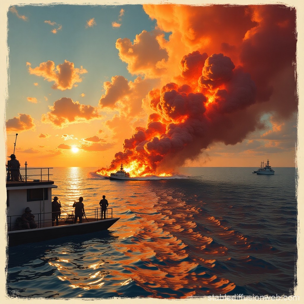 A Cold War Propaganda Poster Depicting The Russians As Stable Diffusion