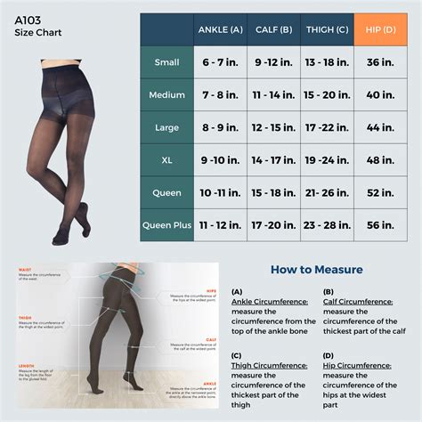 Absolute Support Sheer Compression Pantyhose Medium Support A103