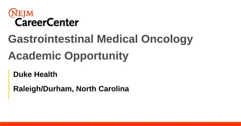 Academic Gi Medical Oncology Opportunity Job At Loyola University