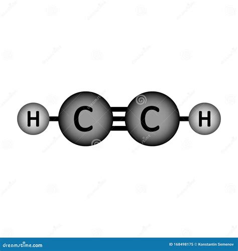 Acetylene Molecule Stock Photo Cartoondealer Com 8439114
