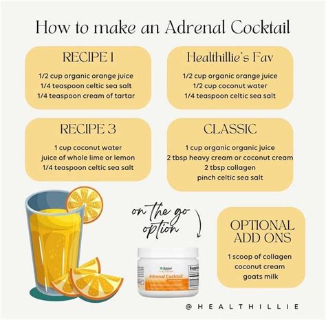 Adrenal Cocktail Adrenal Cocktail Health Drink Holistic Nutrition