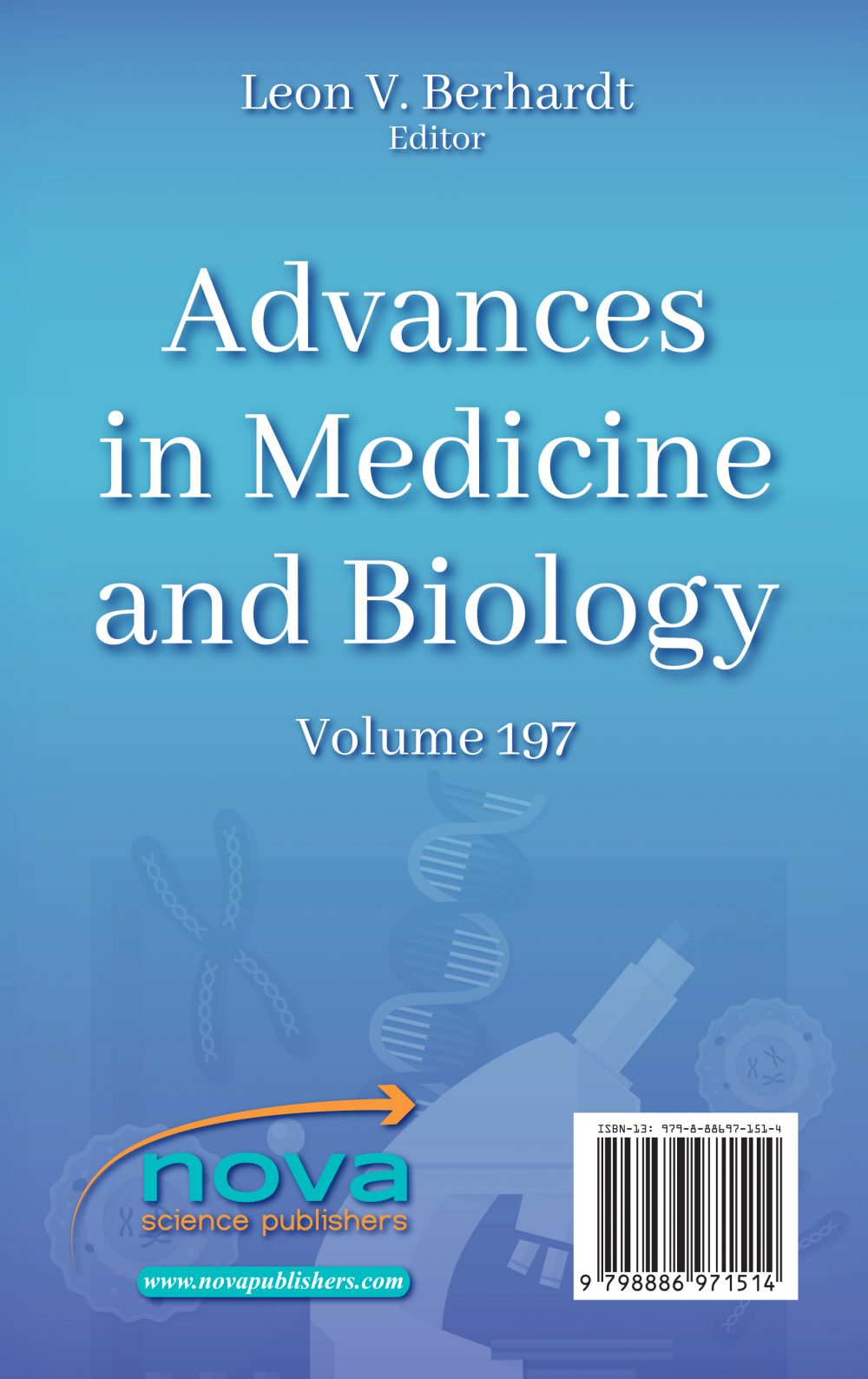 Advances In Medicine And Biology Volume 197 Nova Science Publishers
